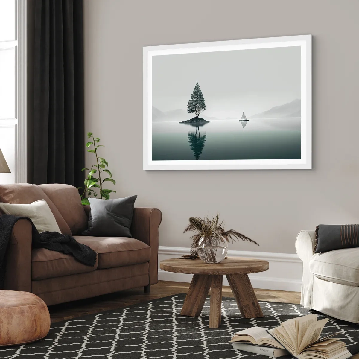 Poster in een witte lijst - Droom - 50x40 cm
