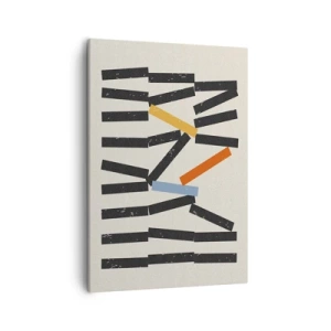 Schilderen op canvas - Domino – compositie - 50x70 cm
