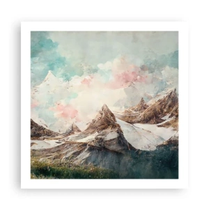 Poster - Rotsbladen - 60x60 cm