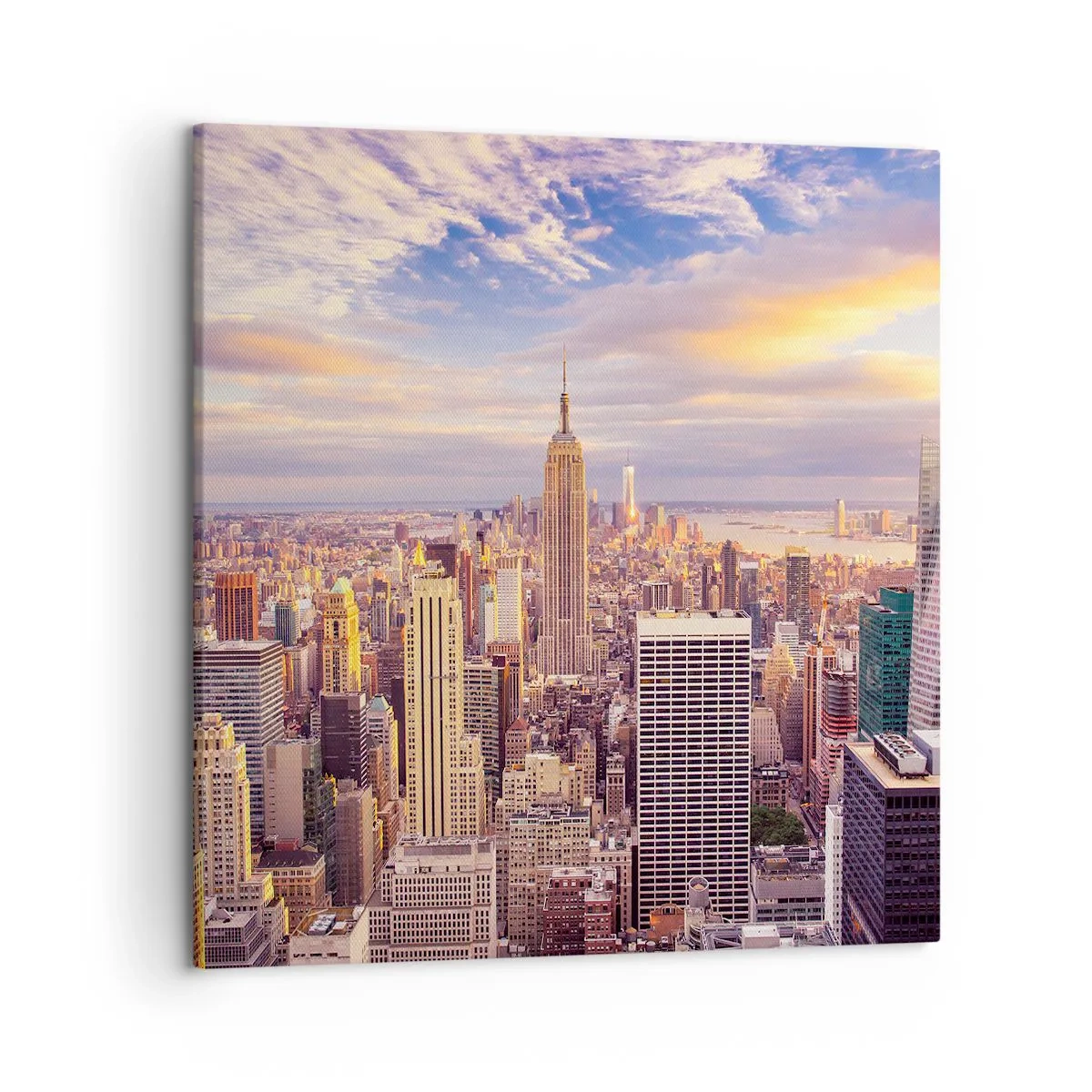 Schilderen op canvas - Reik alleen naar de wolken - 50x50 cm