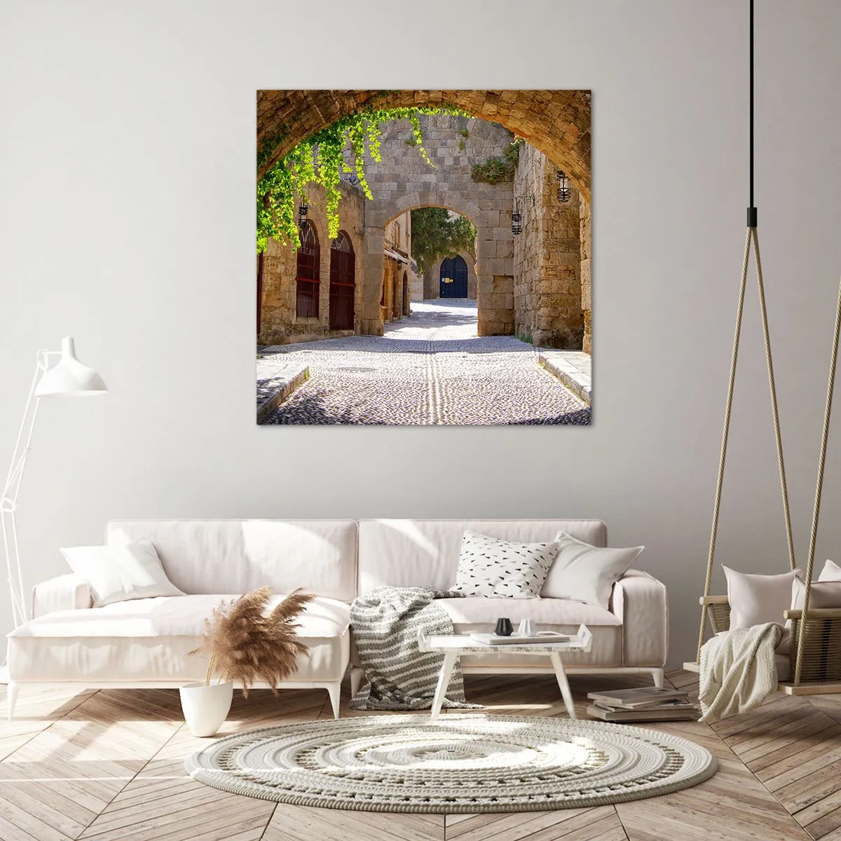 Schilderen op canvas - De optocht zal spoedig verschijnen - 40x40 cm