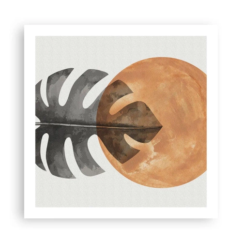 Poster - Altijd de zon - 60x60 cm