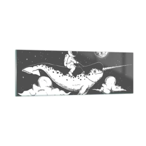 Schilderen op glas - Ruimte Ruiter - 90x30 cm