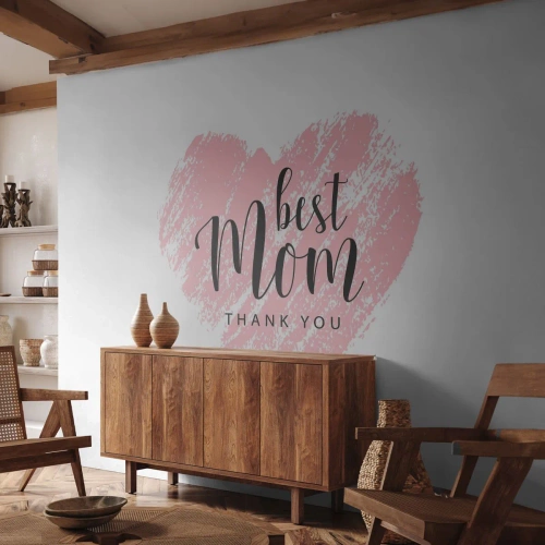 Zelfklevend Fotobehang Deluxe Sticker - Altijd het juiste moment - Hart, Liefde, Moederdag - 400x280 cm