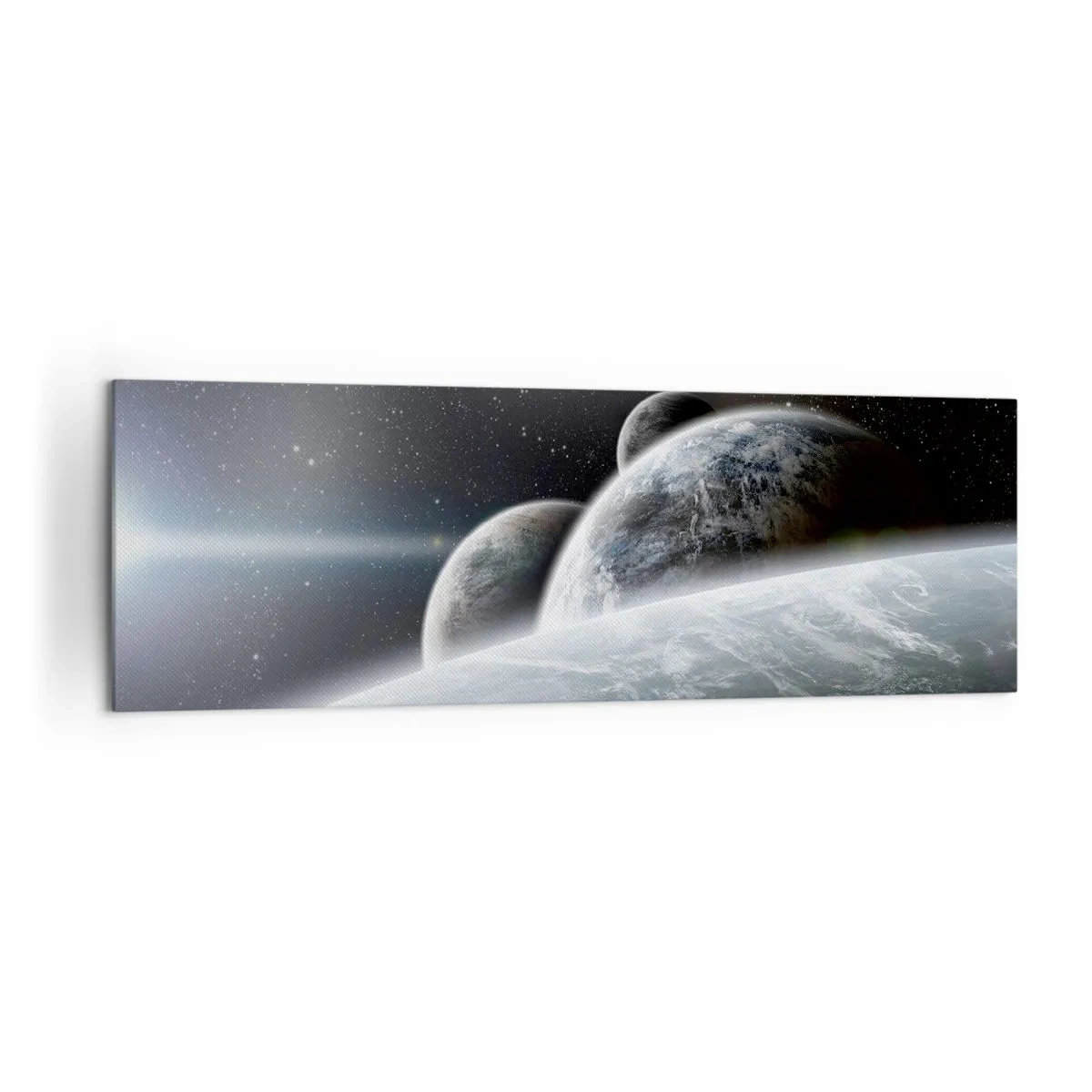 Schilderen op canvas - Kosmische muziek van de sferen - 160x50 cm