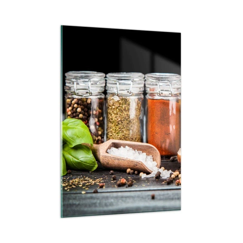 Schilderen op glas - Zodat het leven smaak heeft - 50x70 cm