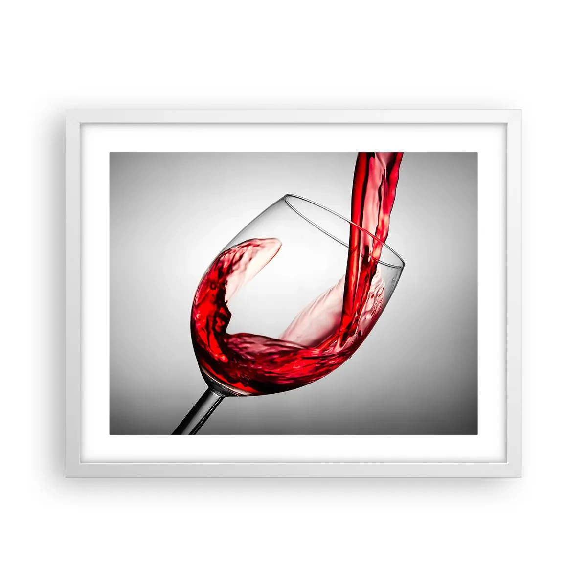 Poster in een witte lijst - Kleur - beweging - geluid - 50x40 cm
