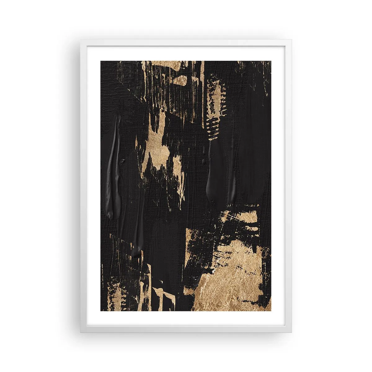 Poster in een witte lijst - Spoor van aanraking - 50x70 cm