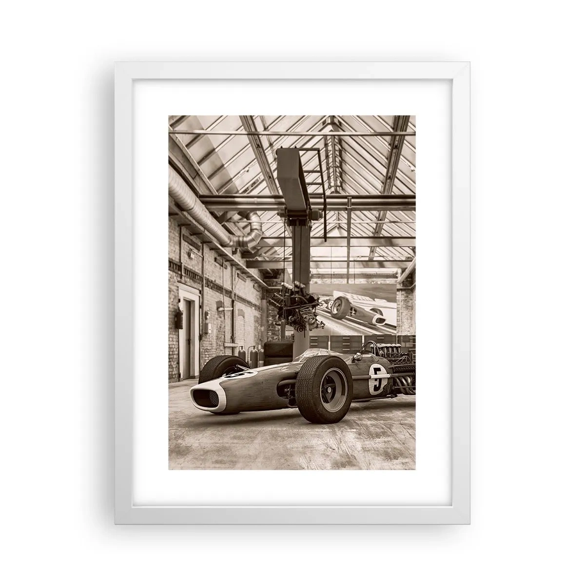 Poster in een witte lijst - De rust van de winnaar - 30x40 cm