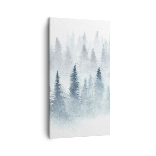 Schilderen op canvas - Gehuld in mist - 45x80 cm
