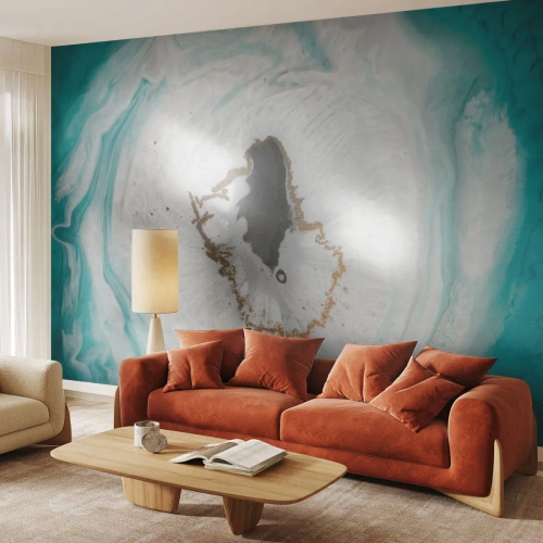 Zelfklevend Fotobehang Deluxe Sticker - Binnendringen - Abstractie, Deel, Steen - 400x280 cm