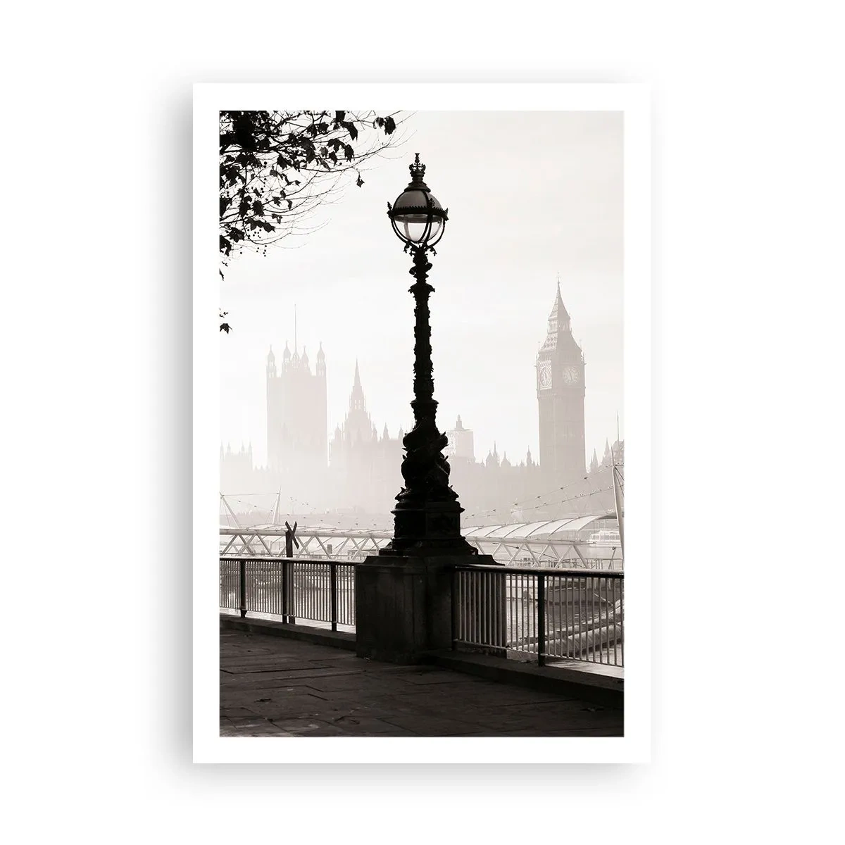 Poster - Ochtend in Londen - 61x91 cm