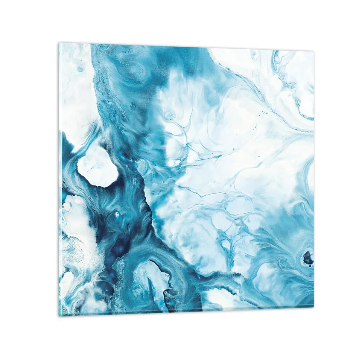 Schilderen op glas - Blauw Concert - 30x30 cm