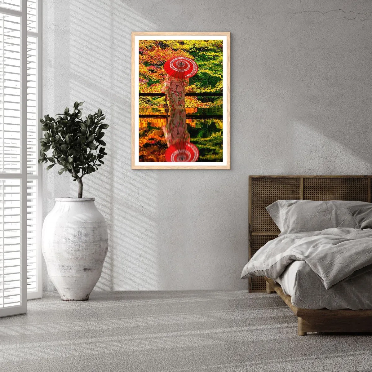Een poster in een licht eiken lijst - In de tempel van de natuur - 61x91 cm