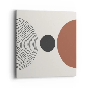 Schilderen op canvas - Het middelpunt van de aandacht - 40x40 cm