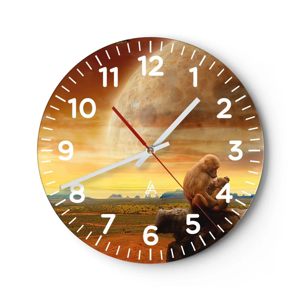 Wandklok - Klok - De liefde is overal hetzelfde - 30x30 cm