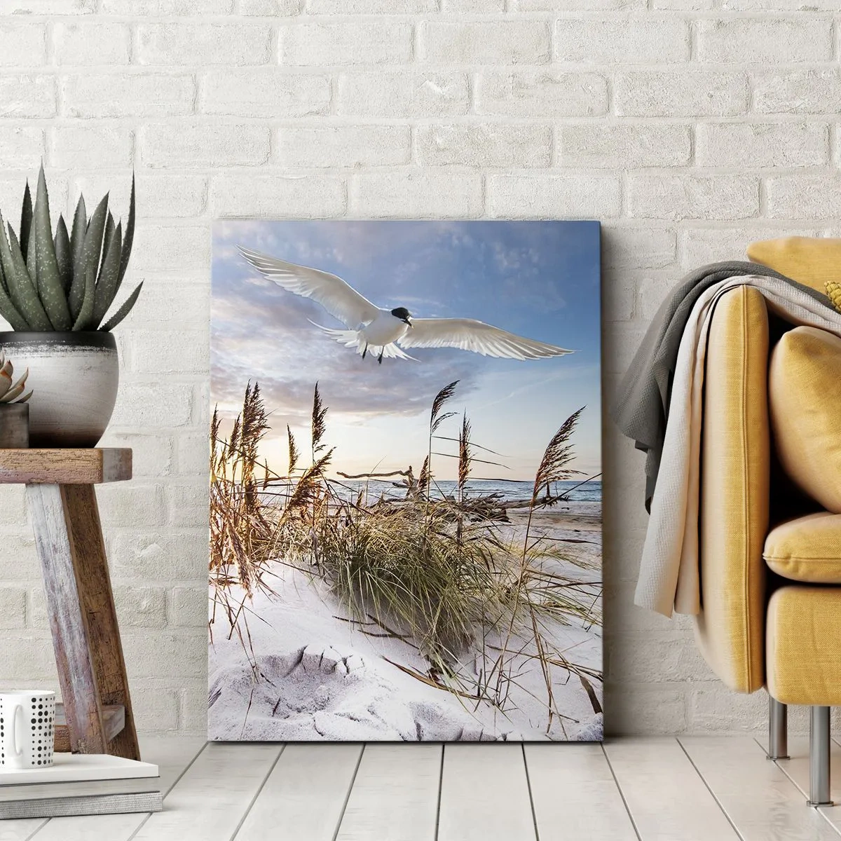 Schilderen op canvas - Wind uit zee - 45x80 cm