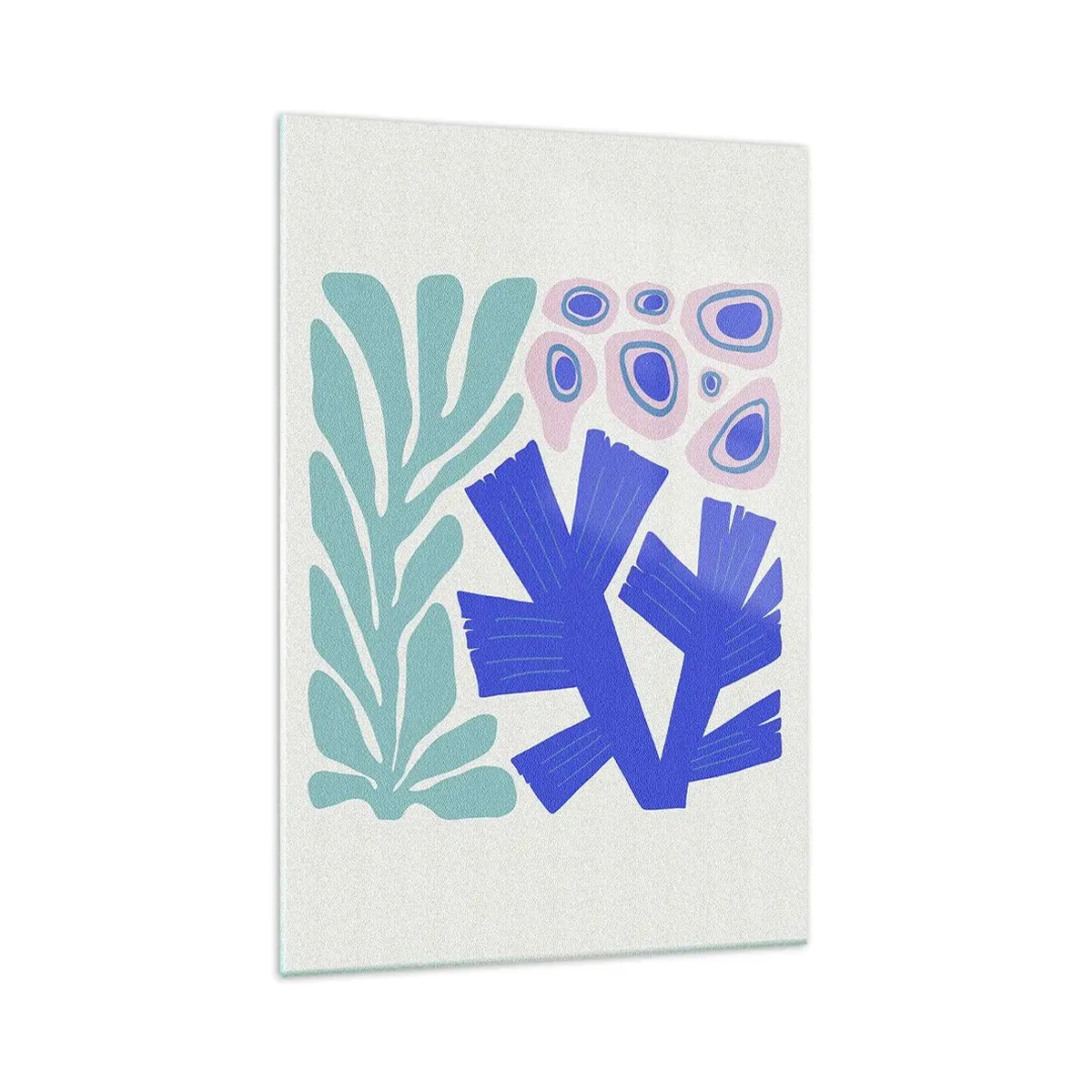 Schilderen op glas - Onderwater tuin - 70x100 cm