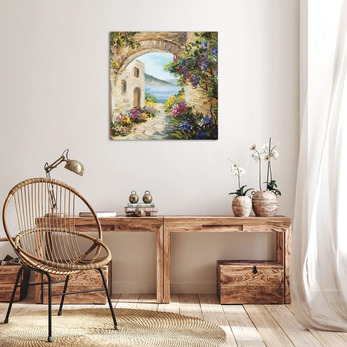 Schilderen op canvas - De charme van een kustprovincie - 60x60 cm