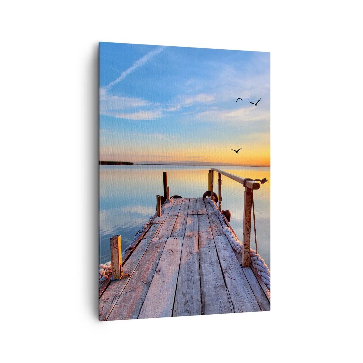 Schilderen op canvas - Loop recht naar de zon - 70x100 cm