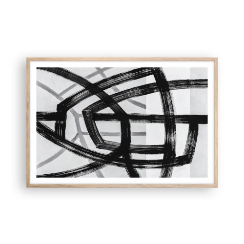 Een poster in een licht eiken lijst - Diepte opbouwen - 91x61 cm