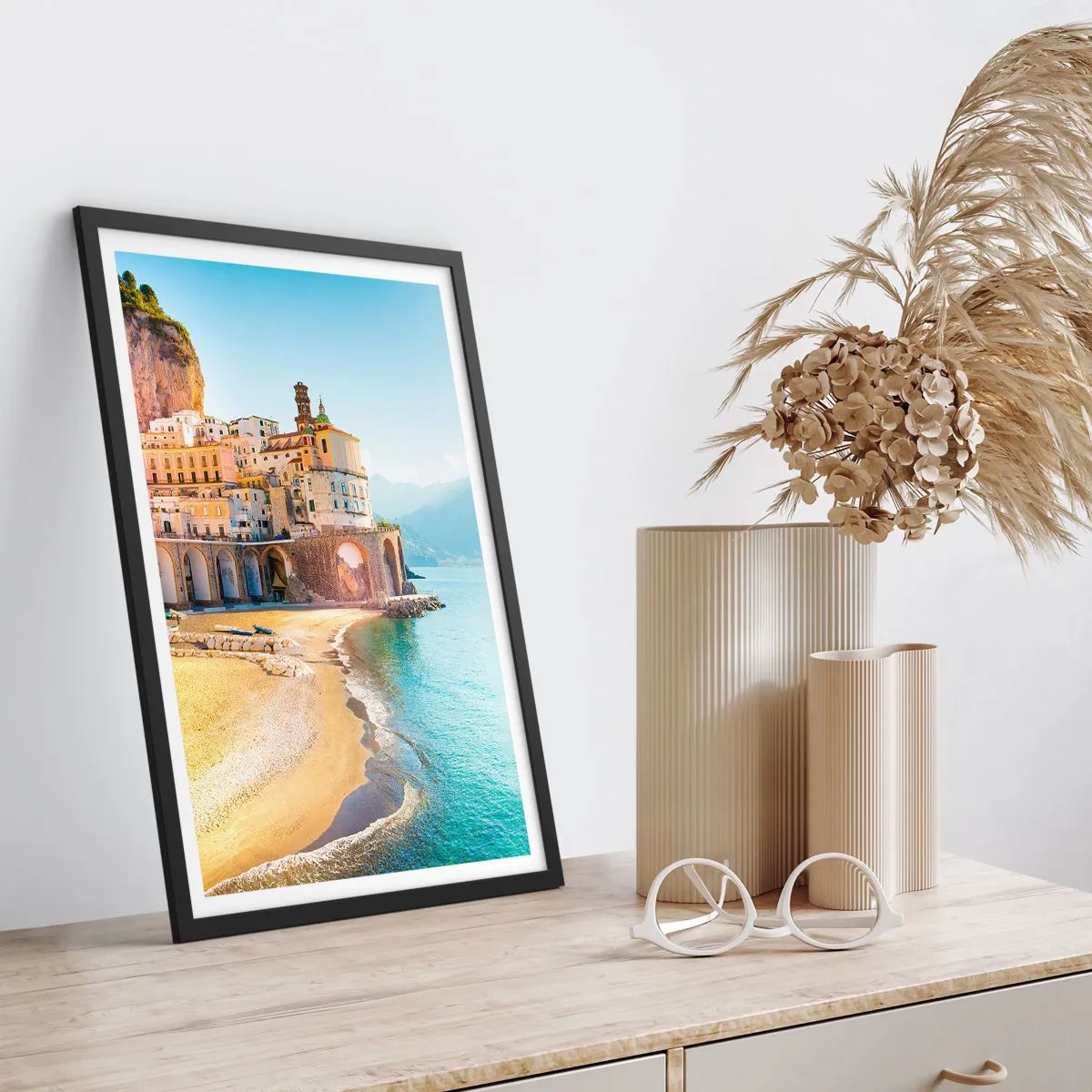 Poster in een zwarte lijst - De stad is ongelooflijk - 61x91 cm