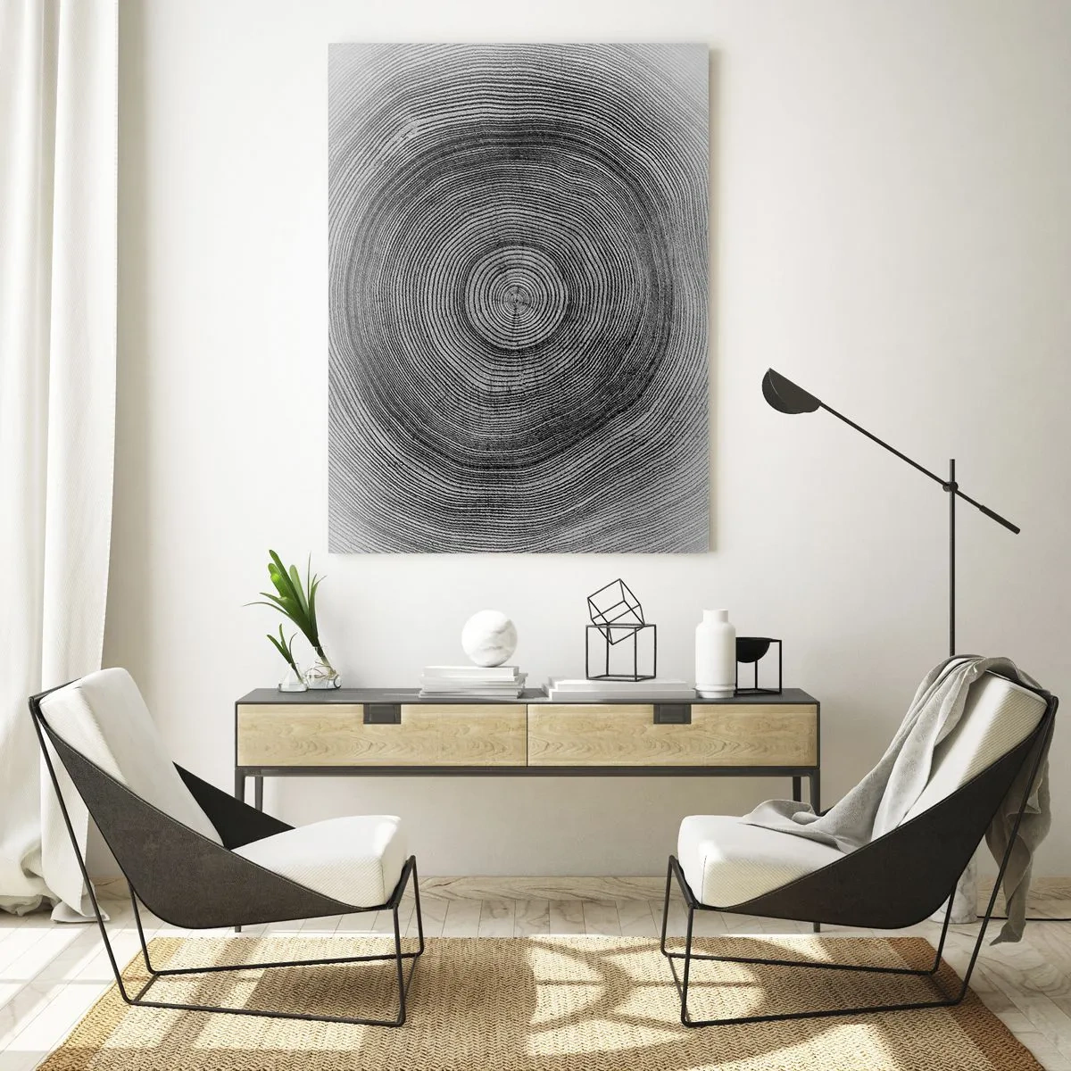 Schilderen op glas - Teken van de tijden - 50x70 cm