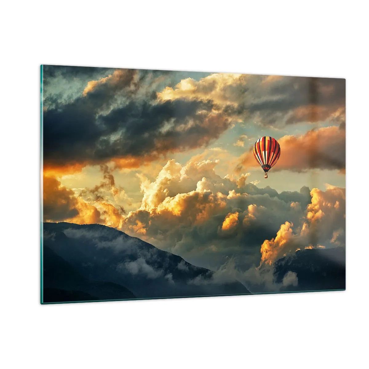 Schilderen op glas - Ik vlieg omdat ik dat wil - 120x80 cm