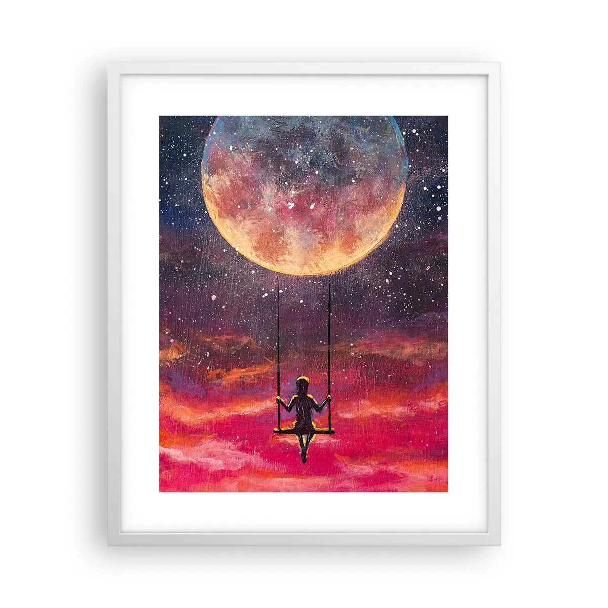 Poster in een witte lijst - Droom - 40x50 cm