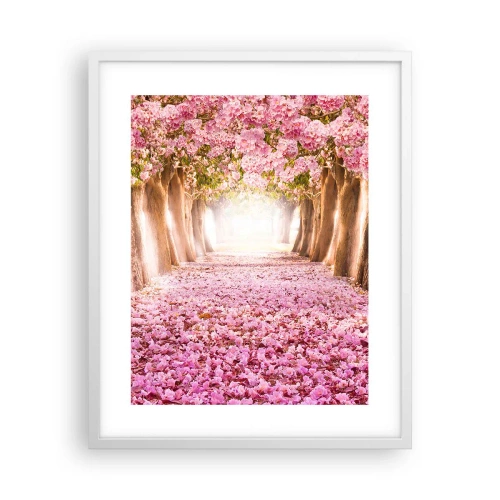 Poster in een witte lijst - De weg naar het paradijs - 40x50 cm
