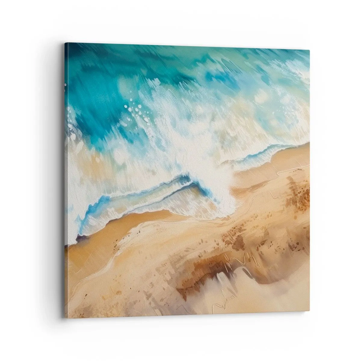 Schilderen op canvas - De terugkerende golf - 70x70 cm