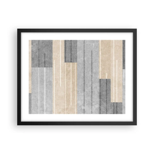 Poster in een zwarte lijst - Compositie: houd verticaal - 50x40 cm