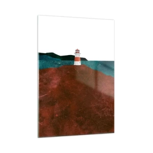 Schilderen op glas - Starend naar de zee - 50x70 cm