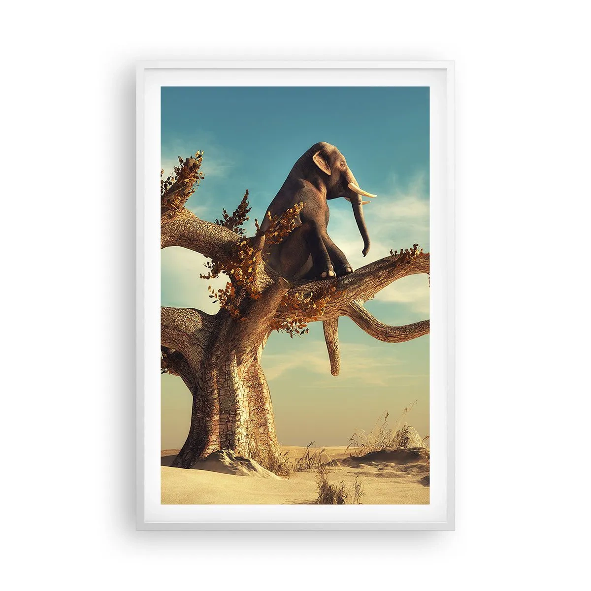 Poster in een witte lijst - Een nieuw gezichtspunt - 61x91 cm