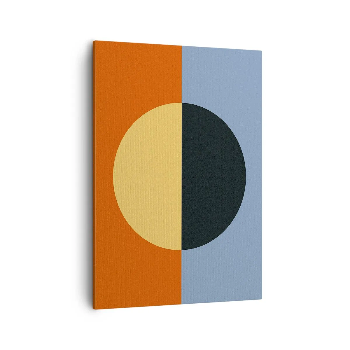 Schilderen op canvas - Een compositie van warmte en koelte - 50x70 cm