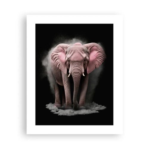 Poster - Denk niet aan een roze olifant! - 40x50 cm