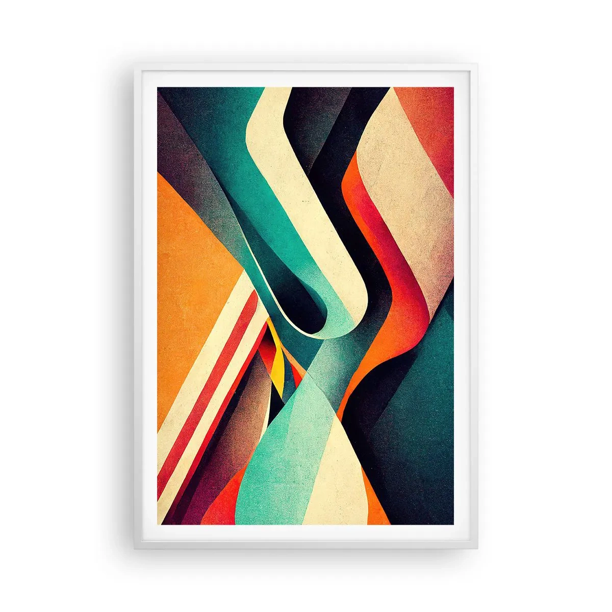 Poster in een witte lijst - Intensieve compositie - 70x100 cm