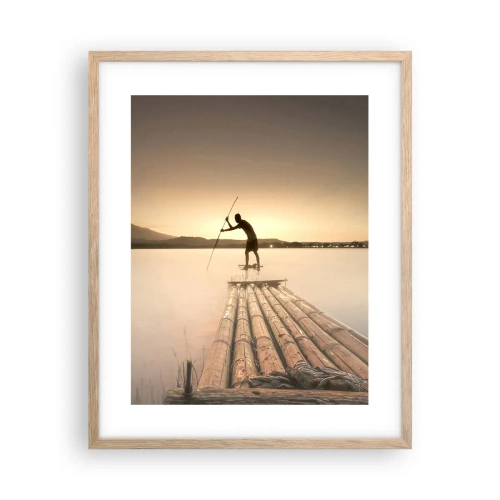 Een poster in een licht eiken lijst - Voor het slapen gaan - 40x50 cm