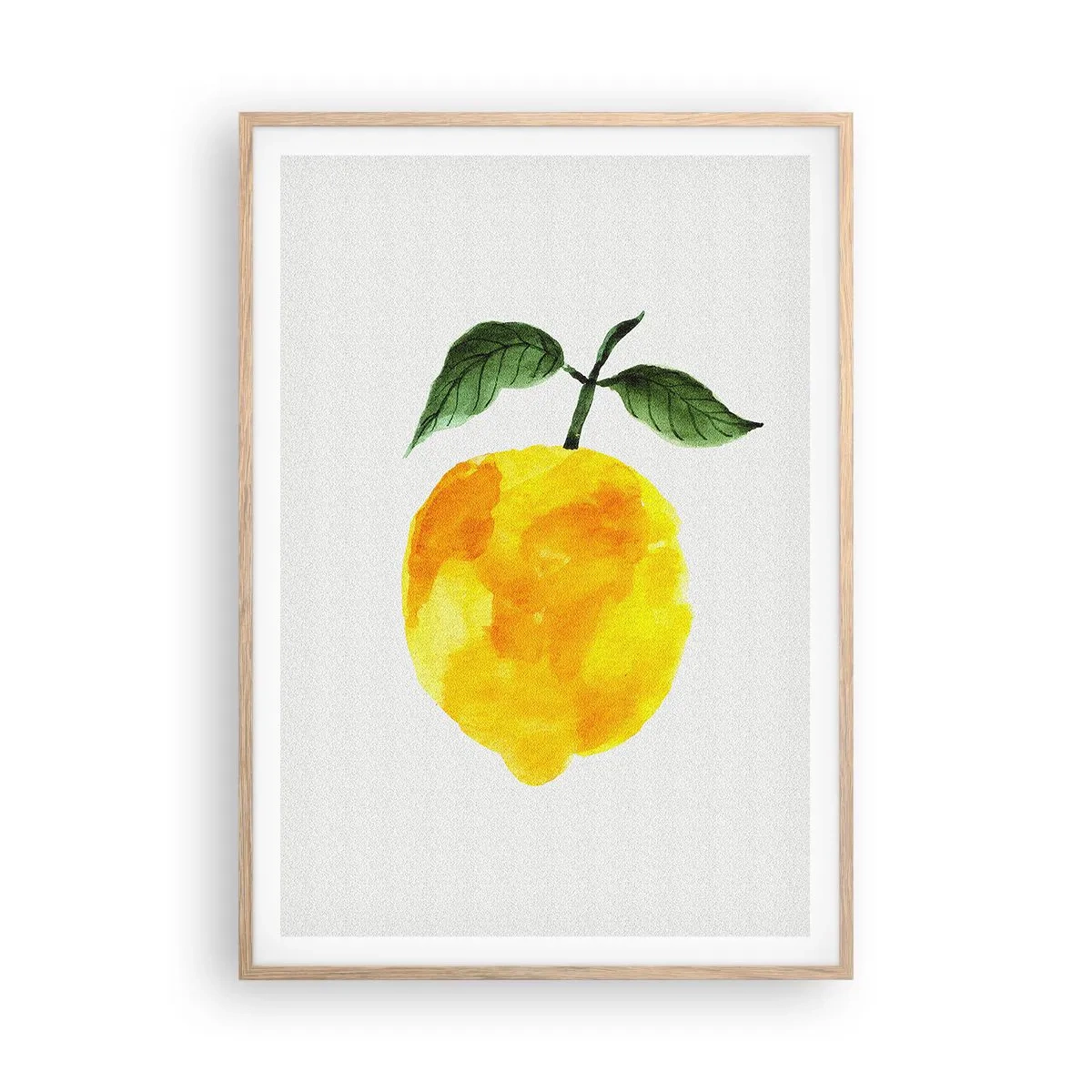 Een poster in een licht eiken lijst - Hoe proef je de zon? - 70x100 cm