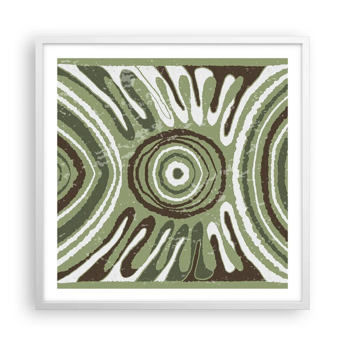 Poster in een witte lijst - Een explosie van emoties - 60x60 cm