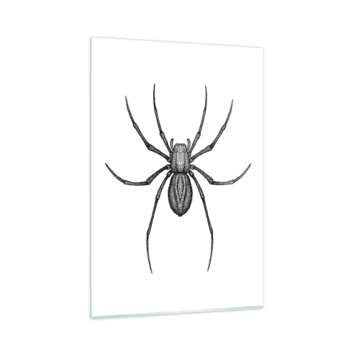 Schilderen op glas - Verontrustende precisie - 80x120 cm