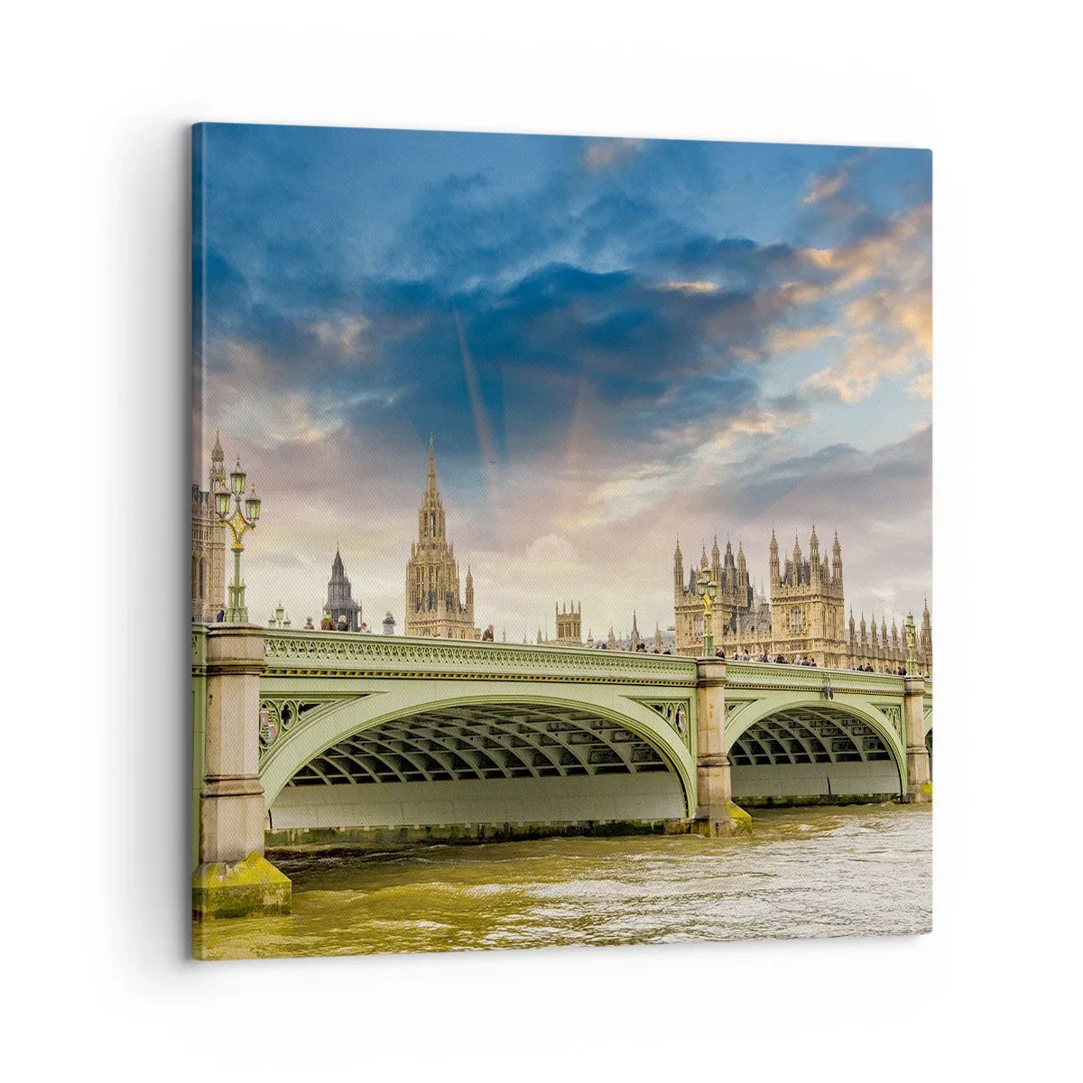 Schilderen op canvas - De tijd stond stil in het rijk - 60x60 cm