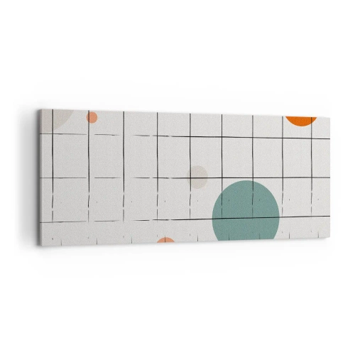 Schilderen op canvas - Gevangen. Wij of zij? - 100x40 cm