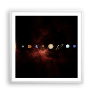 Poster in een witte lijst - Onze buurt - 60x60 cm