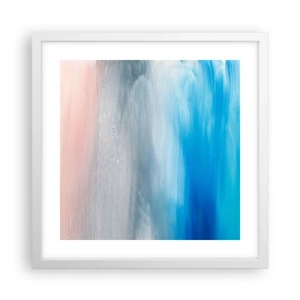 Poster in een witte lijst - Elementen: lucht - 40x40 cm