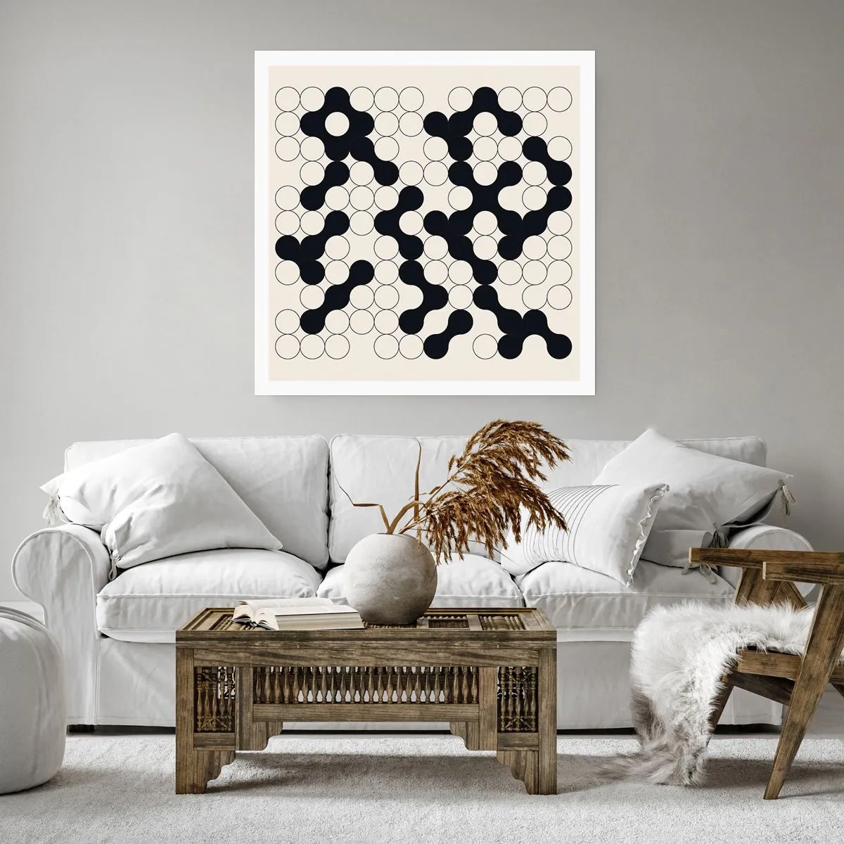 Poster - Chinees spel – variatie - 30x30 cm