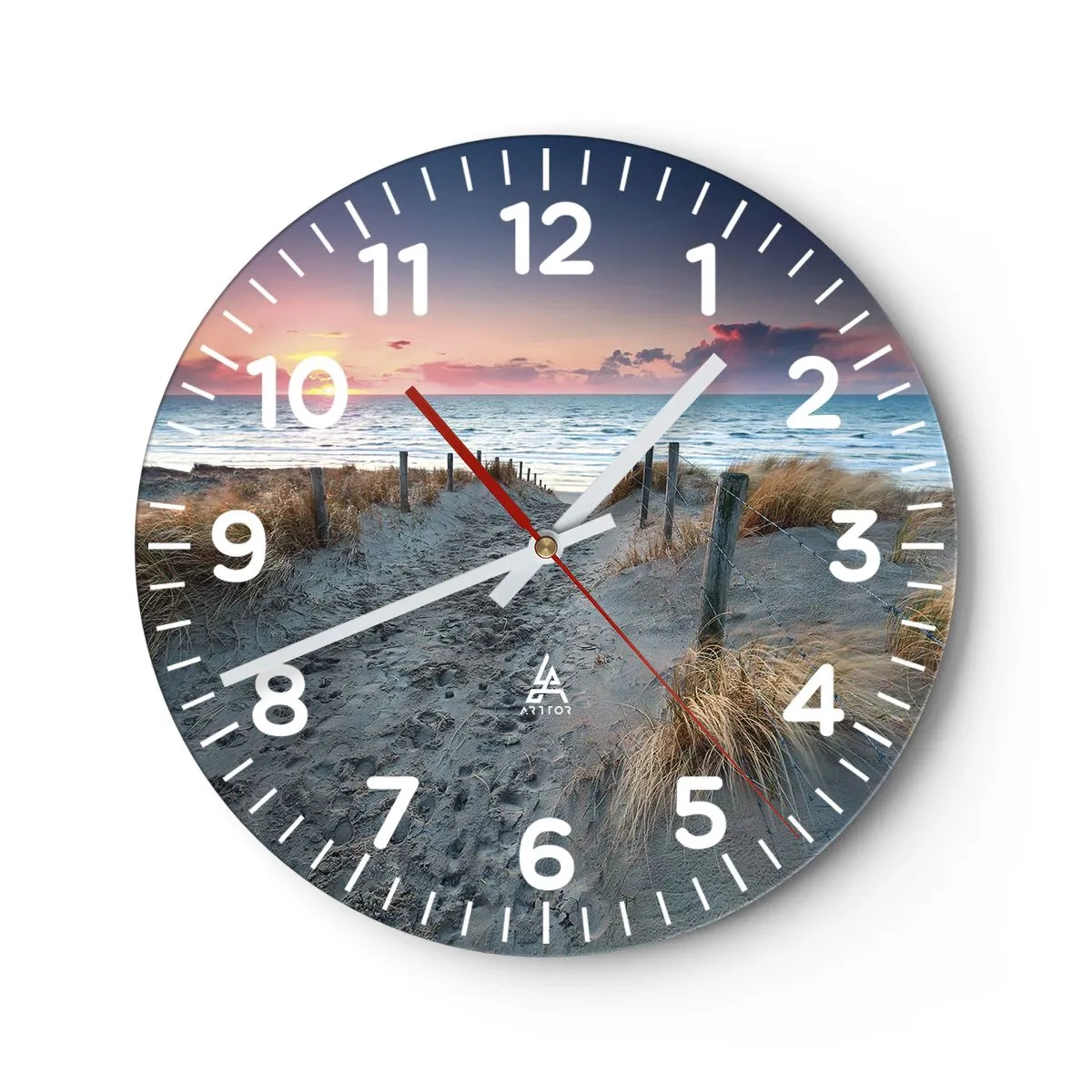 Wandklok - Klok - Je liet een regenboog van licht stralend... - 30x30 cm