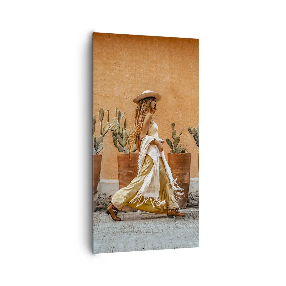 Schilderen op canvas - Hippie-stijl - 65x120 cm