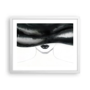 Poster in een witte lijst - Een sensueel mysterie - 50x40 cm