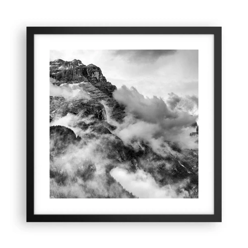 Poster in een zwarte lijst - Mooi en wreed - 40x40 cm